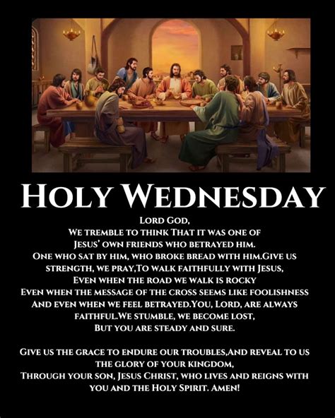 holy wednesday prayer